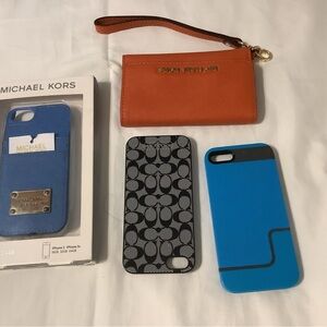 Michael Kors Blue and Black iPhone Case